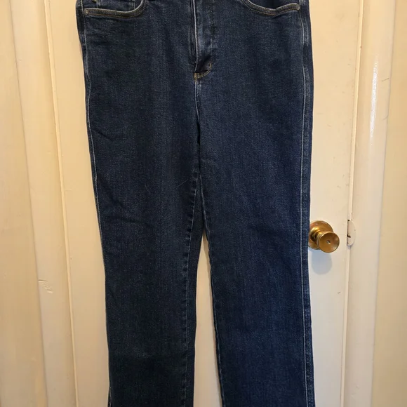Judy Blue Dark Blue Straight Leg Jeans 13 - Picture 2 of 3